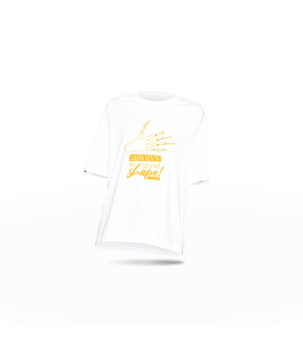 Kurzarm-T-Shirt - White | Slowianka Nails