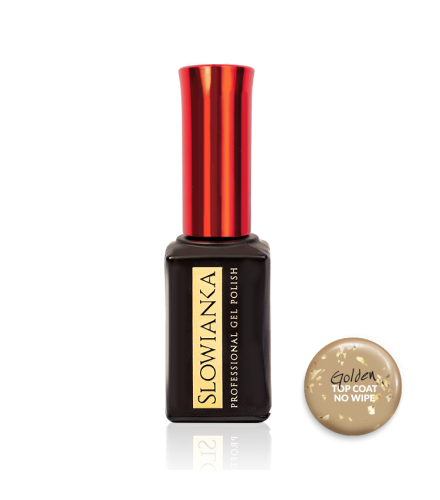 Top Coat No Wipe Golden 10g | Slowianka Nails