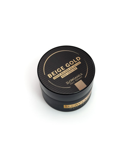 Beige Gold Cover Easy Levelling Konstruktionsgel 15g | Slowianka Nails