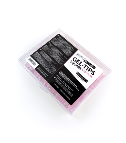 Express Modeling Gel-Tips Square Baby Pink | Slowianka Nails