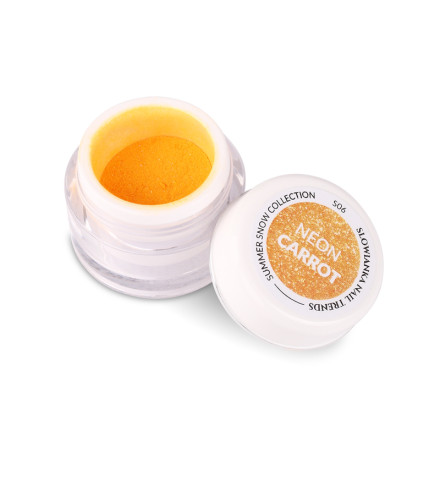 Summer Snow S06 Neon Carrot Puder 3g | Slowianka Nails