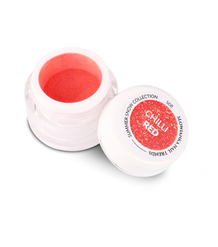 Summer Snow S08 Chilli Red Puder 3g | Slowianka Nails