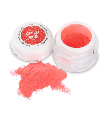 Summer Snow S08 Chilli Red Puder 3g | Slowianka Nails