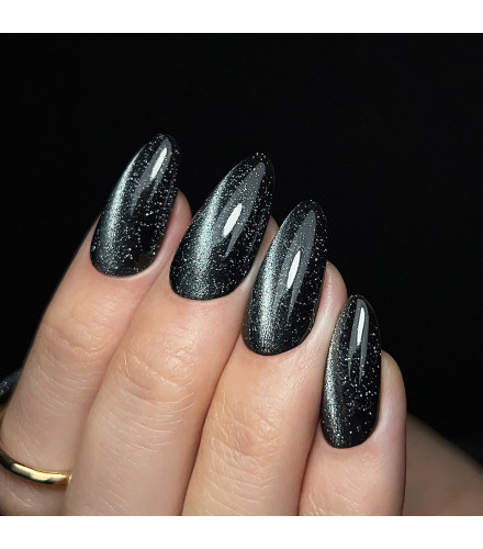 Top Coat No Wipe Flash Cat Eye Silver 10g | Slowianka Nails